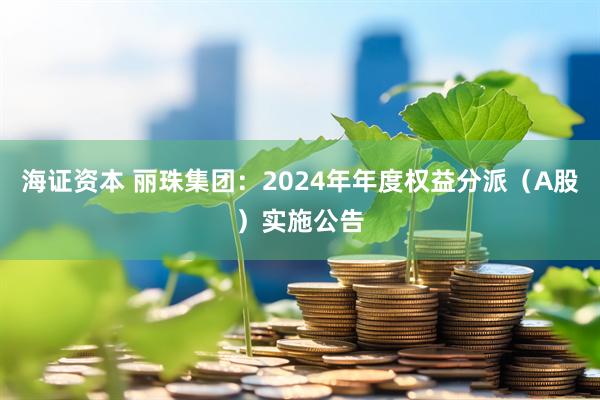 海证资本 丽珠集团：2024年年度权益分派（A股）实施公告